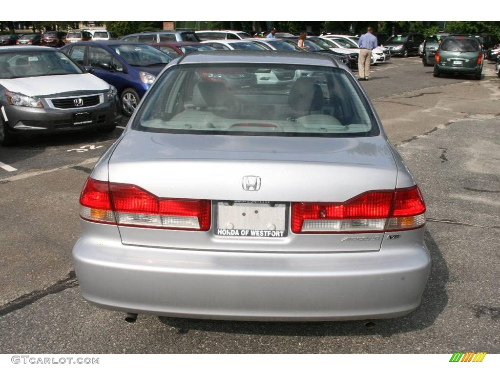 2002 Accord EX V6 Sedan - Satin Silver Metallic / Quartz Gray photo #6