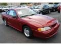 1995 Laser Red Metallic Ford Mustang V6 Coupe  photo #2