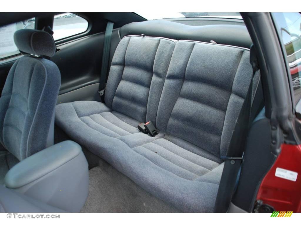 1995 Mustang V6 Coupe - Laser Red Metallic / Gray photo #13