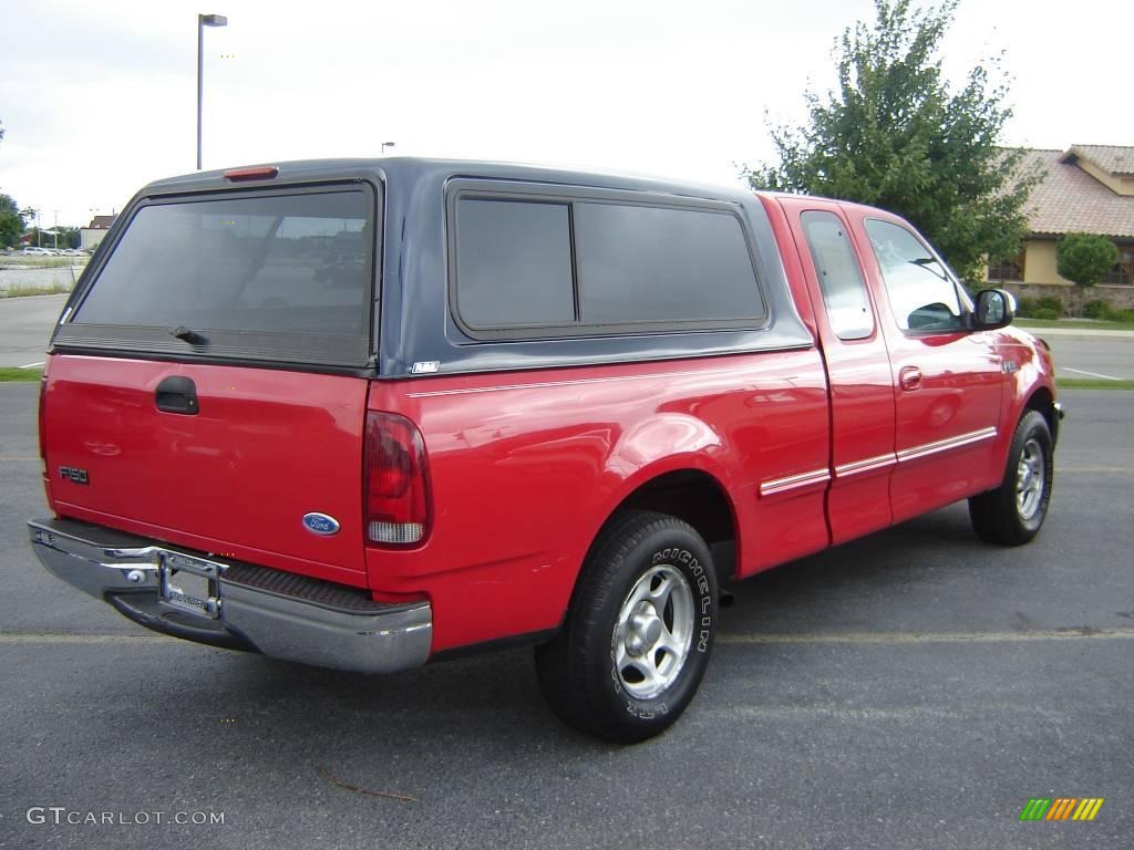 1997 F150 XLT Extended Cab - Bright Red / Medium Graphite photo #5