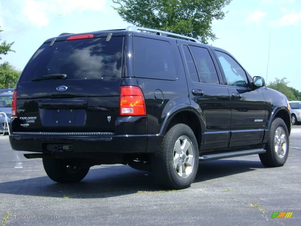 2004 Explorer Limited 4x4 - Black / Midnight Grey photo #7