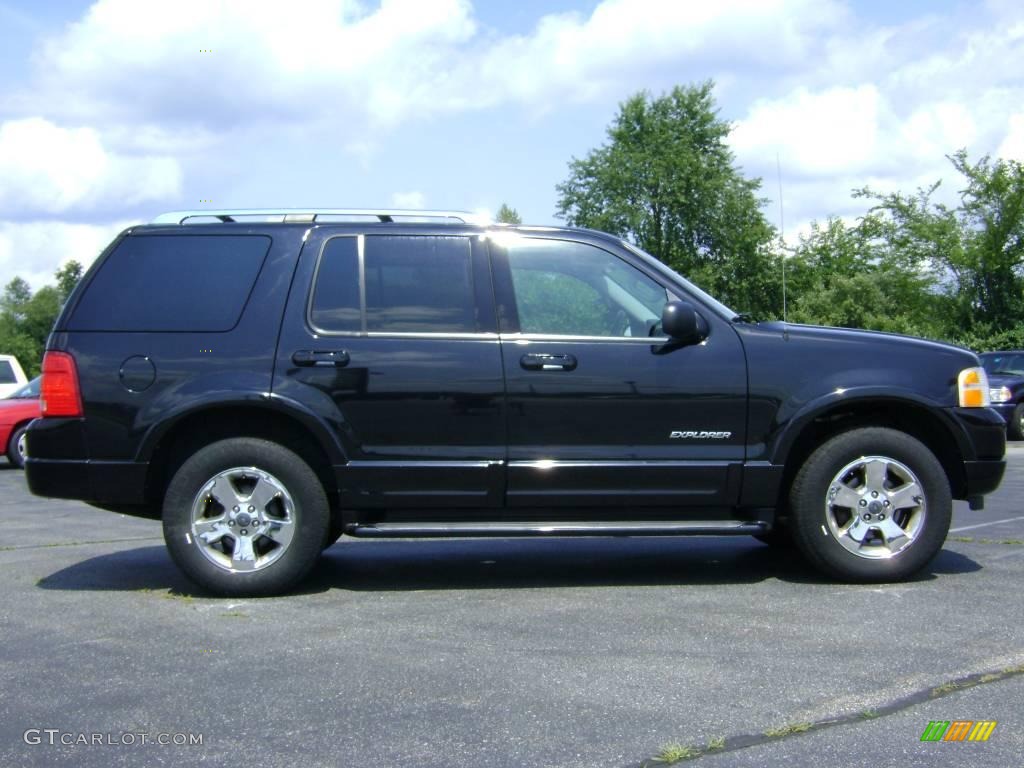 2004 Explorer Limited 4x4 - Black / Midnight Grey photo #8