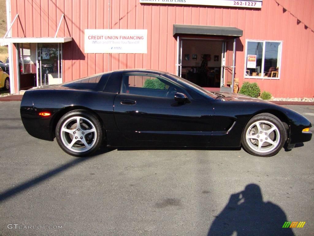 2004 Corvette Coupe - Black / Black photo #6