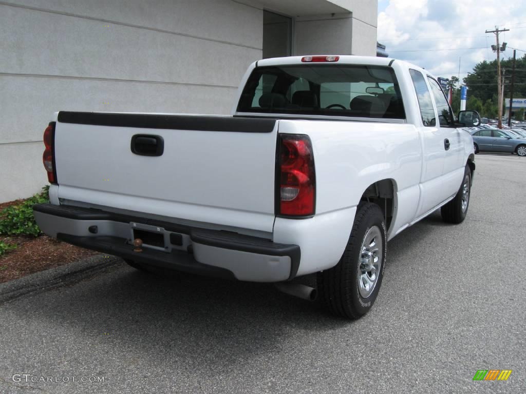 2006 Silverado 1500 LS Extended Cab - Summit White / Dark Charcoal photo #3