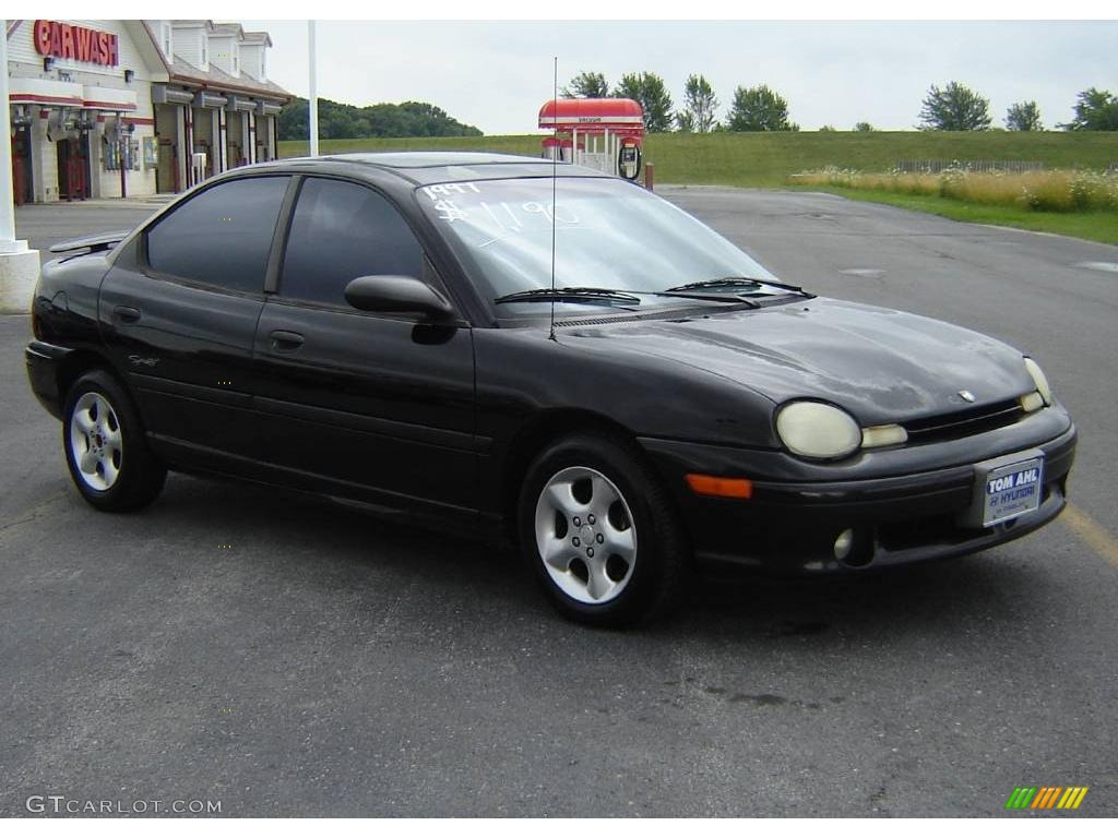 1997 Neon Sport Sedan - Black / Agate photo #7