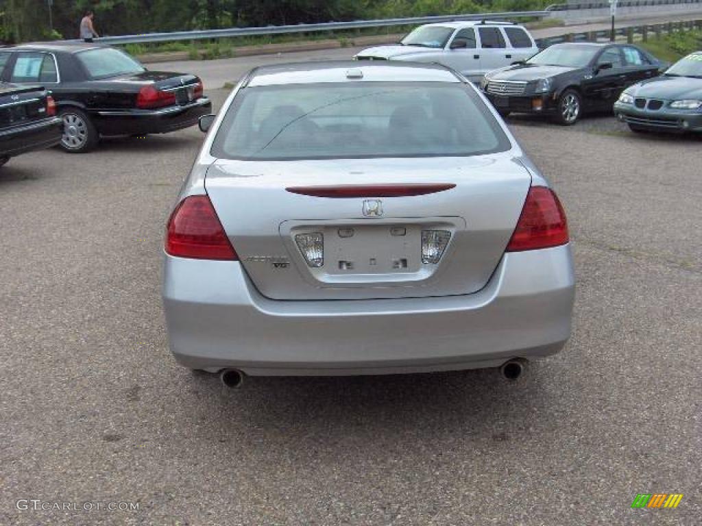 2007 Accord EX-L V6 Sedan - Alabaster Silver Metallic / Gray photo #11