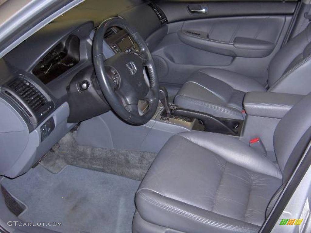 2007 Accord EX-L V6 Sedan - Alabaster Silver Metallic / Gray photo #13