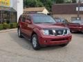2005 Red Brawn Pearl Nissan Pathfinder LE 4x4  photo #3