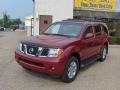 2005 Red Brawn Pearl Nissan Pathfinder LE 4x4  photo #6