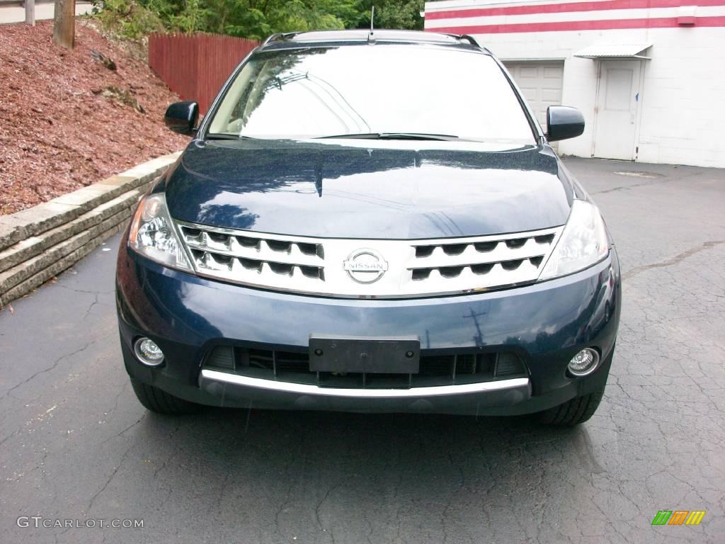 2006 Murano SL AWD - Midnight Blue Pearl / Cafe Latte photo #7