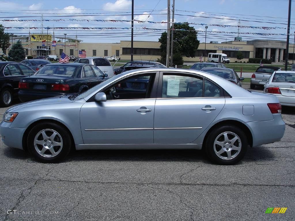 2006 Sonata GLS V6 - Silver Blue Metallic / Gray photo #8