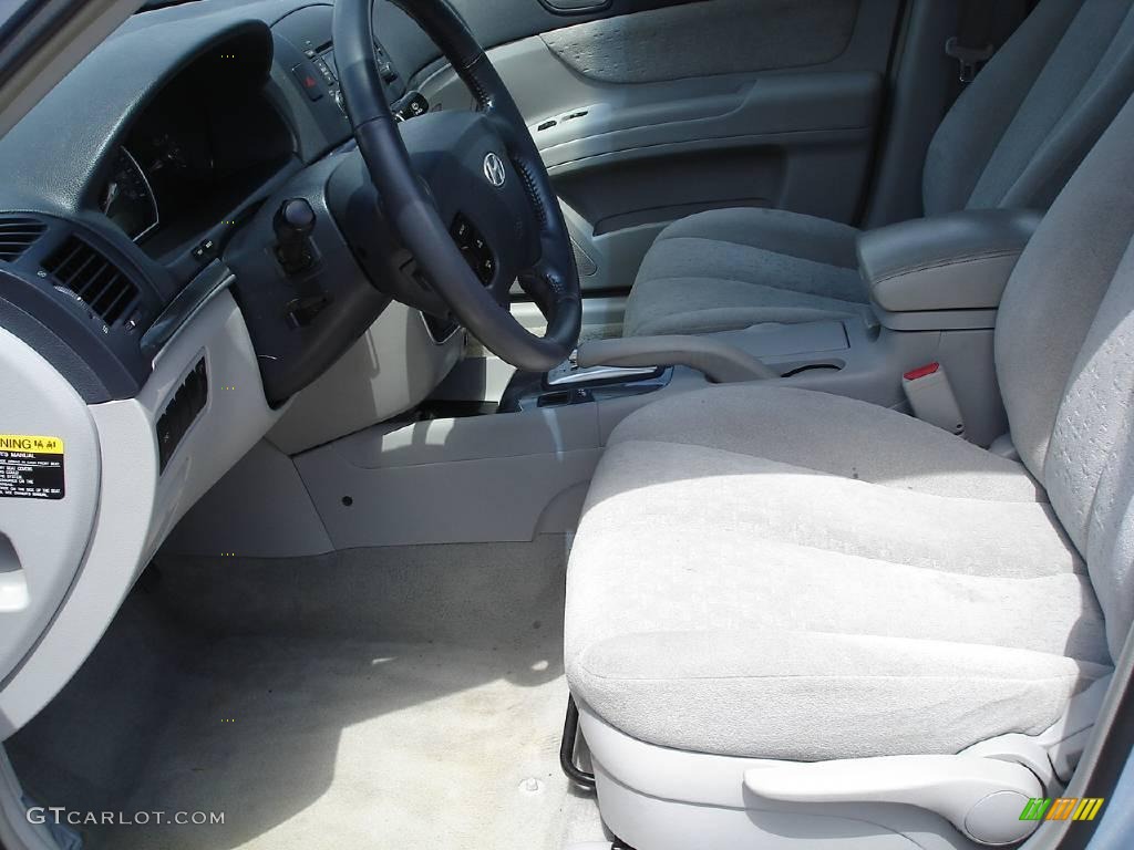 2006 Sonata GLS V6 - Silver Blue Metallic / Gray photo #14