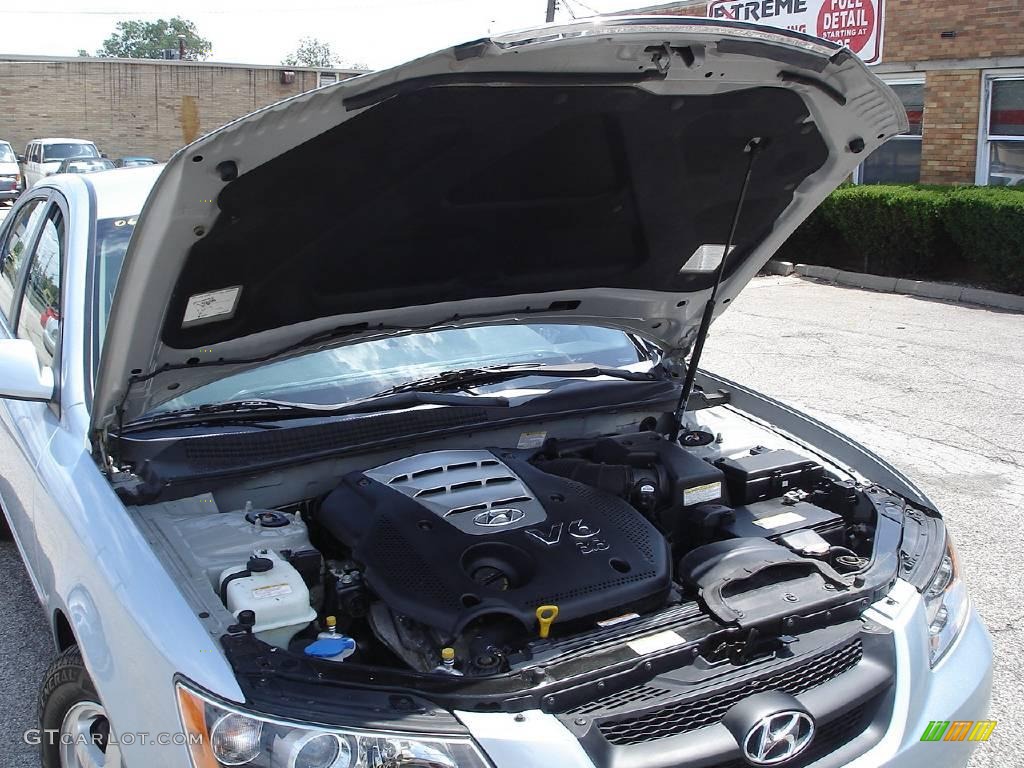 2006 Sonata GLS V6 - Silver Blue Metallic / Gray photo #38