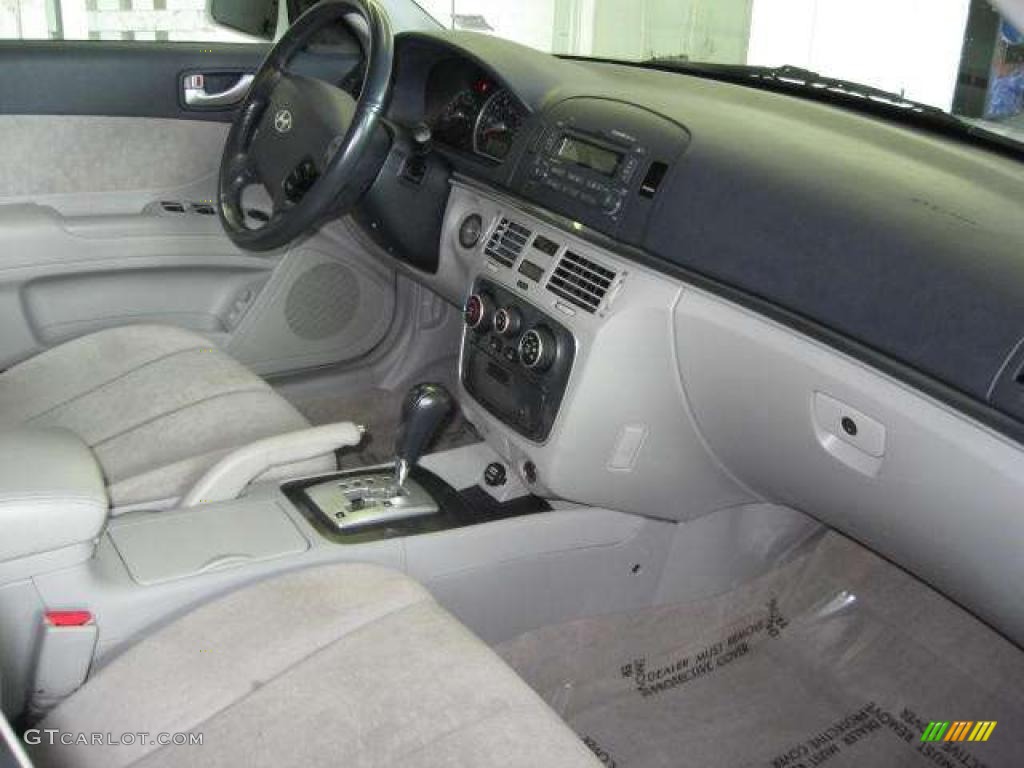 2007 Sonata SE V6 - Arctic White / Gray photo #12