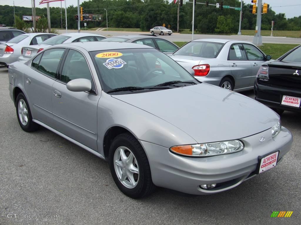 2000 Alero GL Sedan - Silvermist / Pewter photo #7