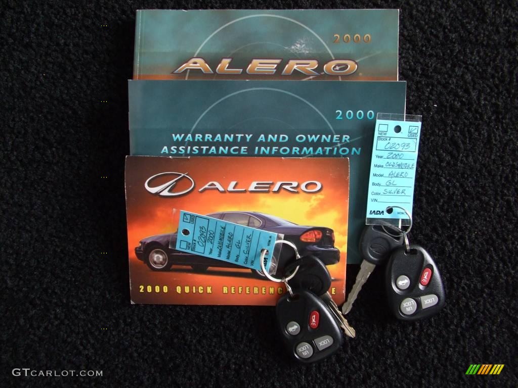 2000 Alero GL Sedan - Silvermist / Pewter photo #38