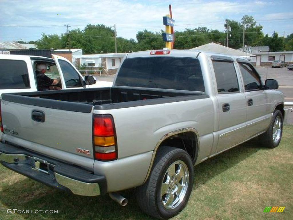 2006 Sierra 1500 SLT Crew Cab - Silver Birch Metallic / Pewter photo #4
