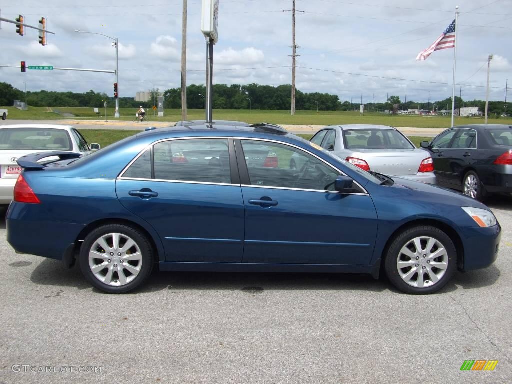 2006 Accord EX-L V6 Sedan - Sapphire Blue Pearl / Black photo #6