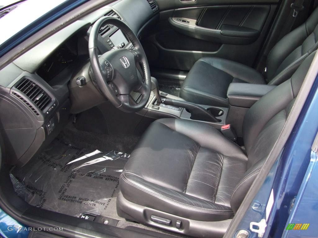 2006 Accord EX-L V6 Sedan - Sapphire Blue Pearl / Black photo #9