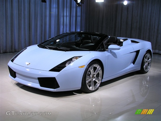 2007 Gallardo Spyder - Celeste Phoebe / Black photo #1