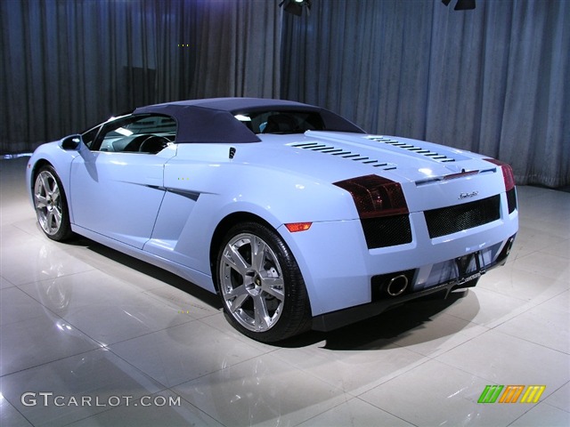 2007 Gallardo Spyder - Celeste Phoebe / Black photo #2