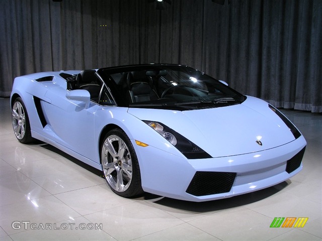 Celeste Phoebe 2007 Lamborghini Gallardo Spyder Exterior Photo #150007