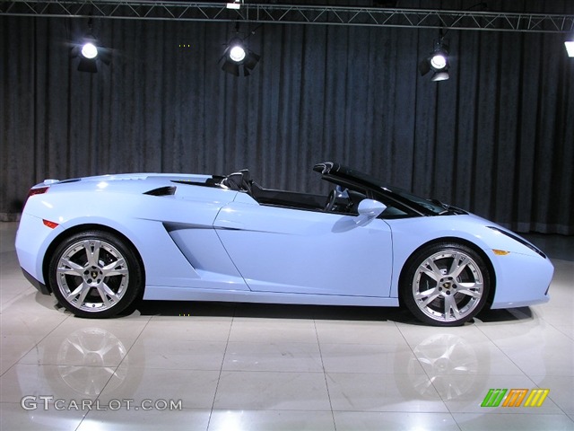Celeste Phoebe 2007 Lamborghini Gallardo Spyder Exterior Photo #150112