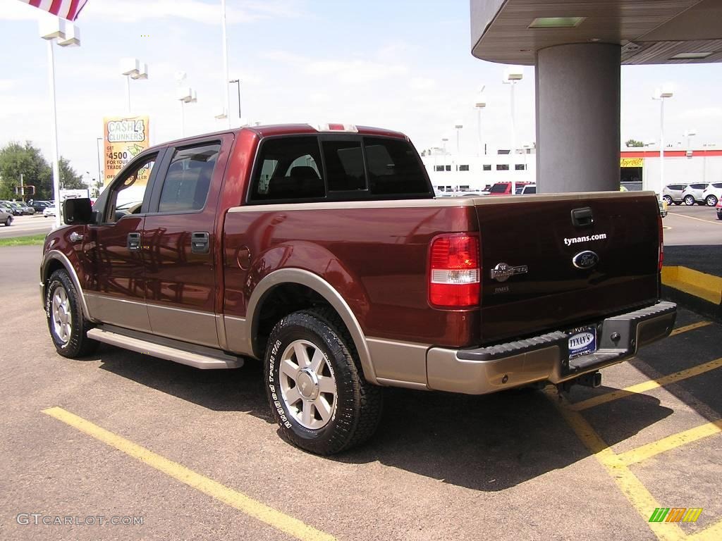 2006 F150 King Ranch SuperCrew - Dark Copper Metallic / Castano Brown Leather photo #4