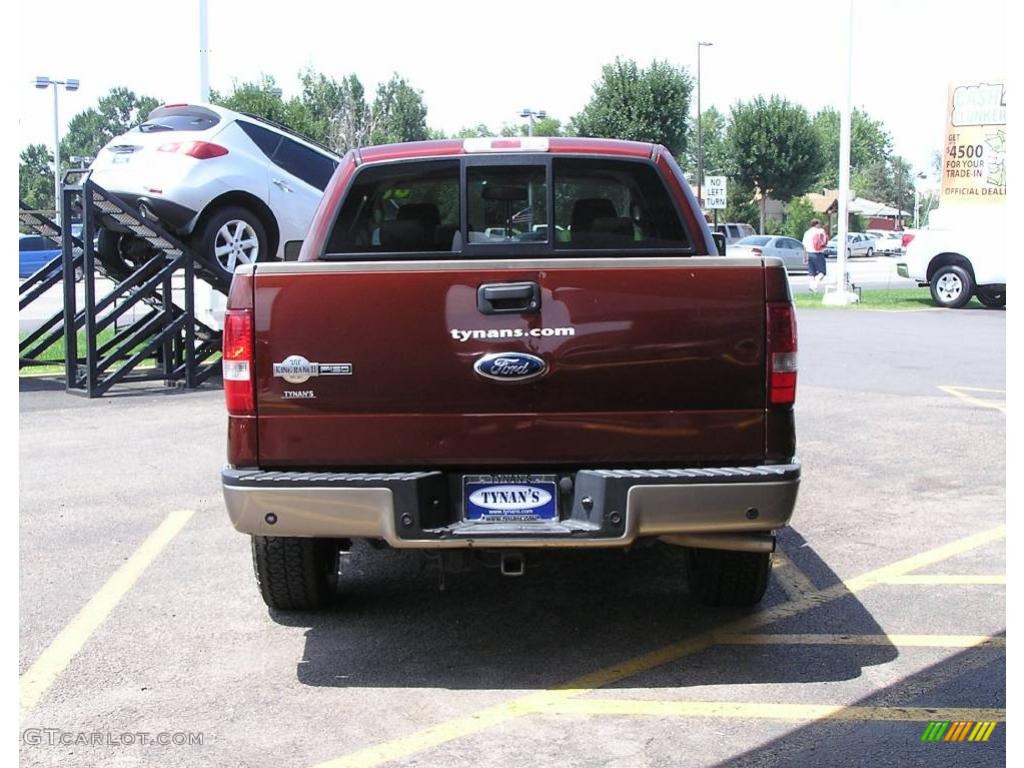 2006 F150 King Ranch SuperCrew - Dark Copper Metallic / Castano Brown Leather photo #5