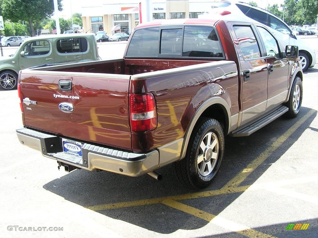 2006 F150 King Ranch SuperCrew - Dark Copper Metallic / Castano Brown Leather photo #6