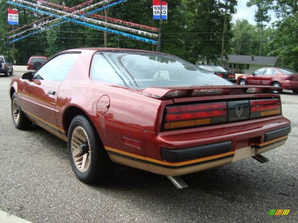 1987 Firebird Formula Coupe - Dark Red Metallic / Beige photo #12