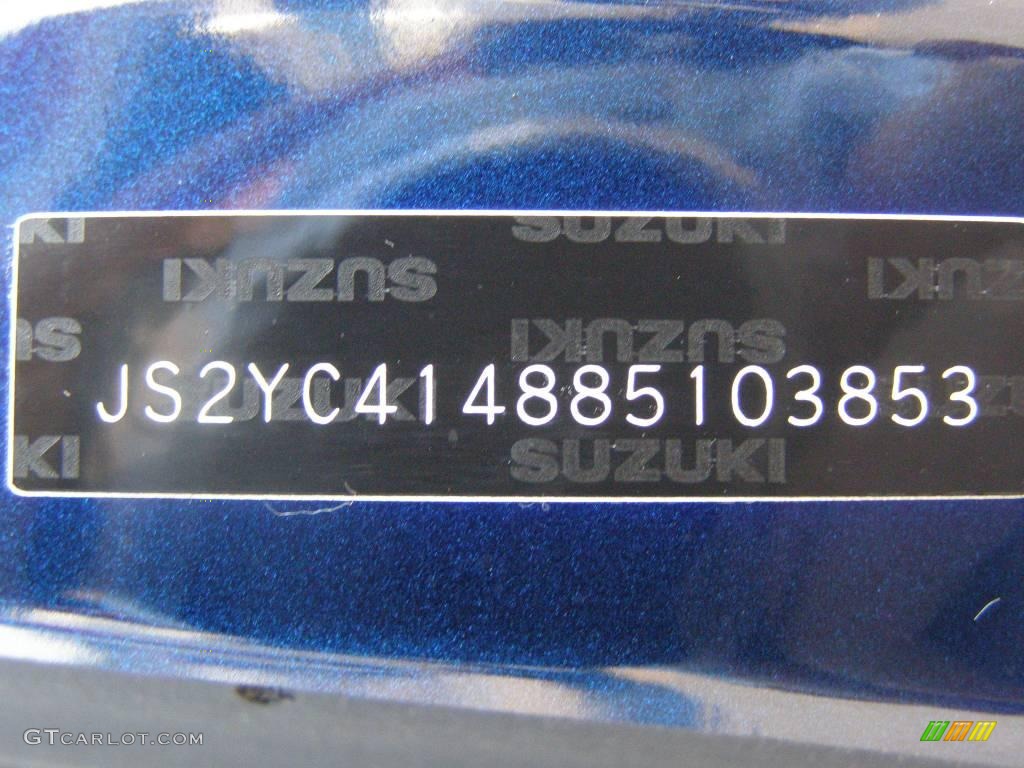 2008 SX4 Sport Sedan - Deep Sea Blue Metallic / Black photo #13