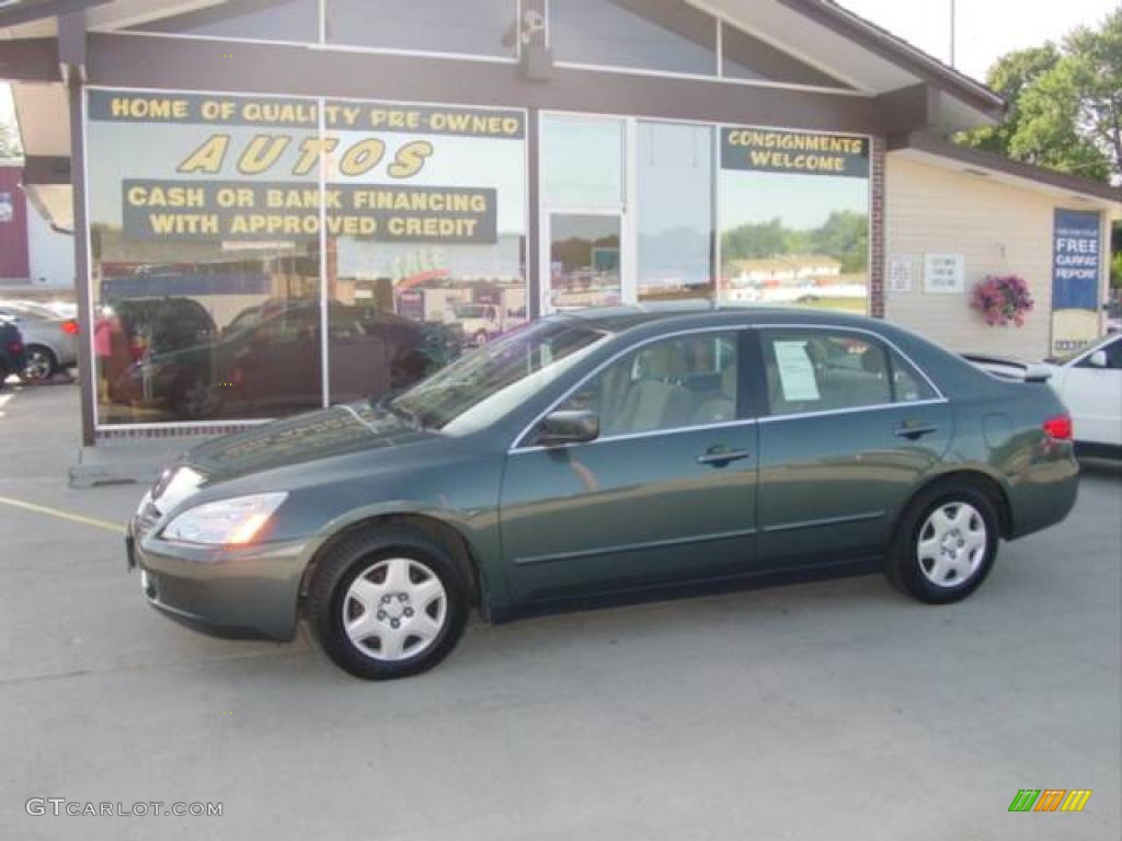 2005 Accord LX Sedan - Deep Green Pearl / Ivory photo #1