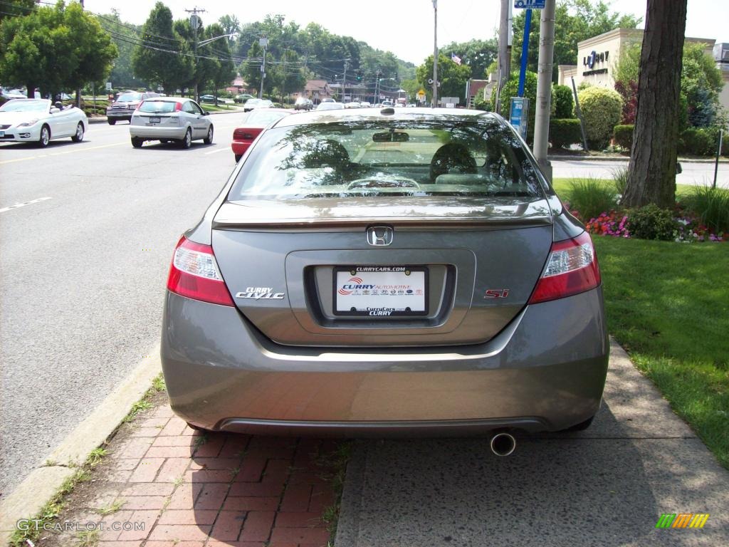 2006 Civic EX Coupe - Galaxy Gray Metallic / Gray photo #6
