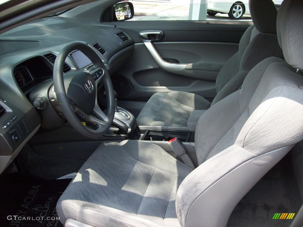 2006 Civic EX Coupe - Galaxy Gray Metallic / Gray photo #8