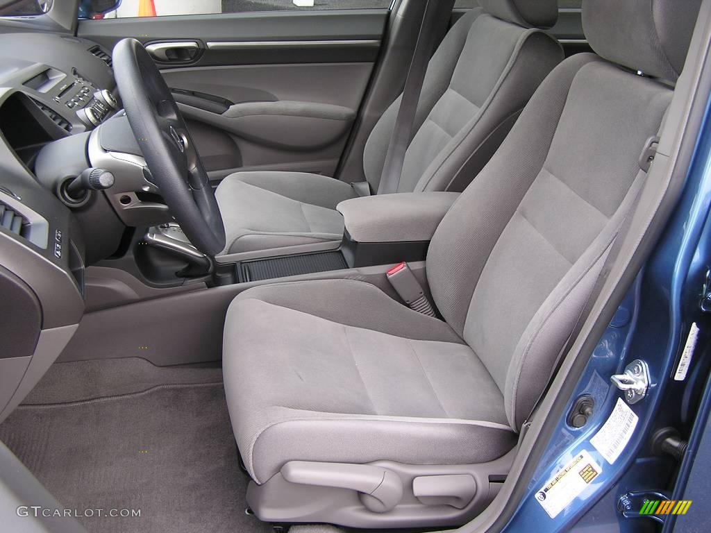 2007 Civic EX Sedan - Atomic Blue Metallic / Gray photo #7