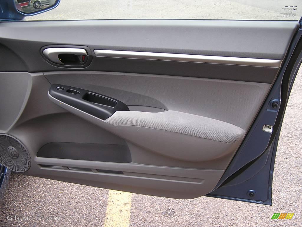 2007 Civic EX Sedan - Atomic Blue Metallic / Gray photo #16