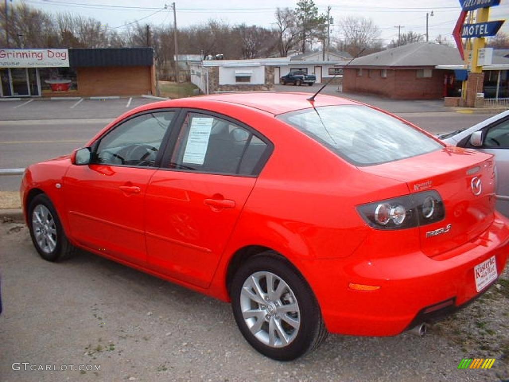 2007 MAZDA3 i Sport Sedan - True Red / Black photo #4