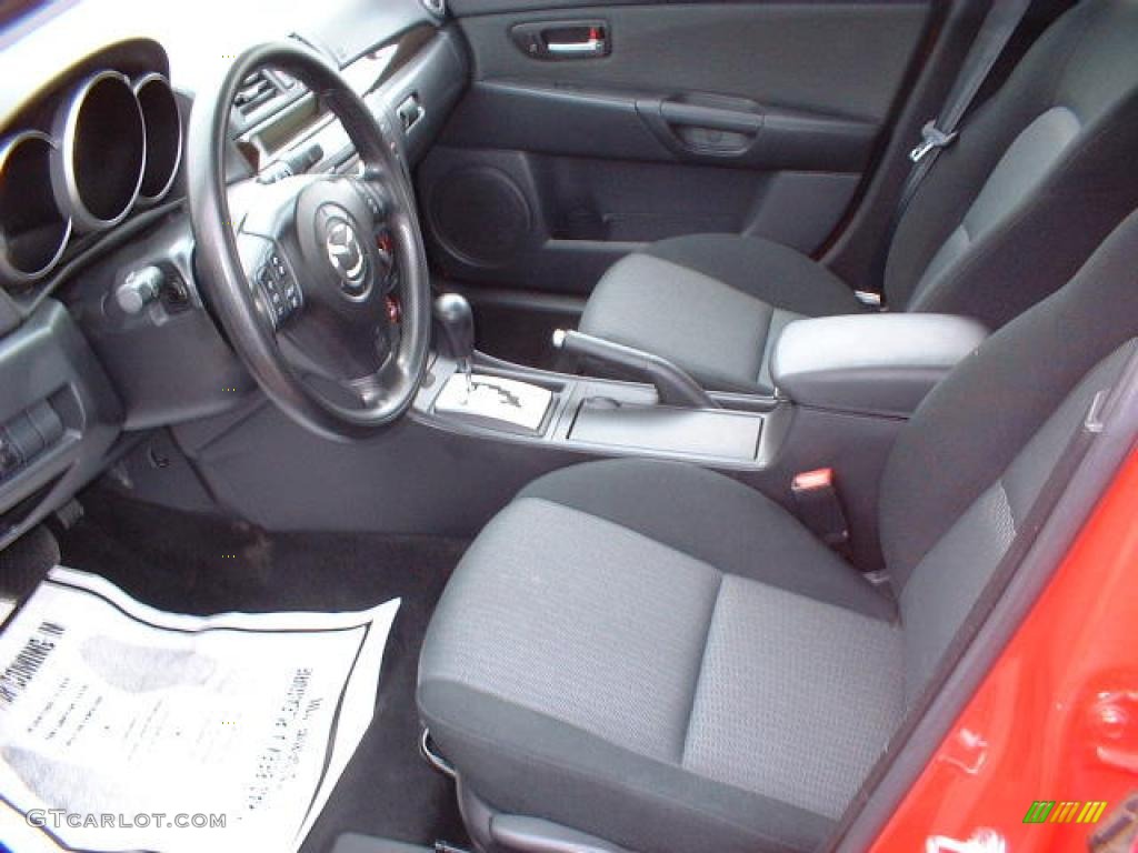2007 MAZDA3 i Sport Sedan - True Red / Black photo #7