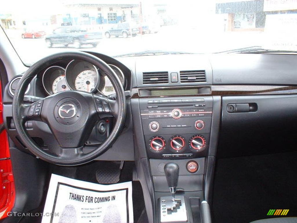 2007 MAZDA3 i Sport Sedan - True Red / Black photo #9