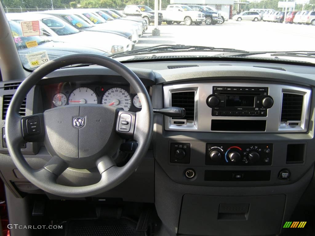 2008 Ram 1500 Lone Star Edition Quad Cab 4x4 - Inferno Red Crystal Pearl / Medium Slate Gray photo #11
