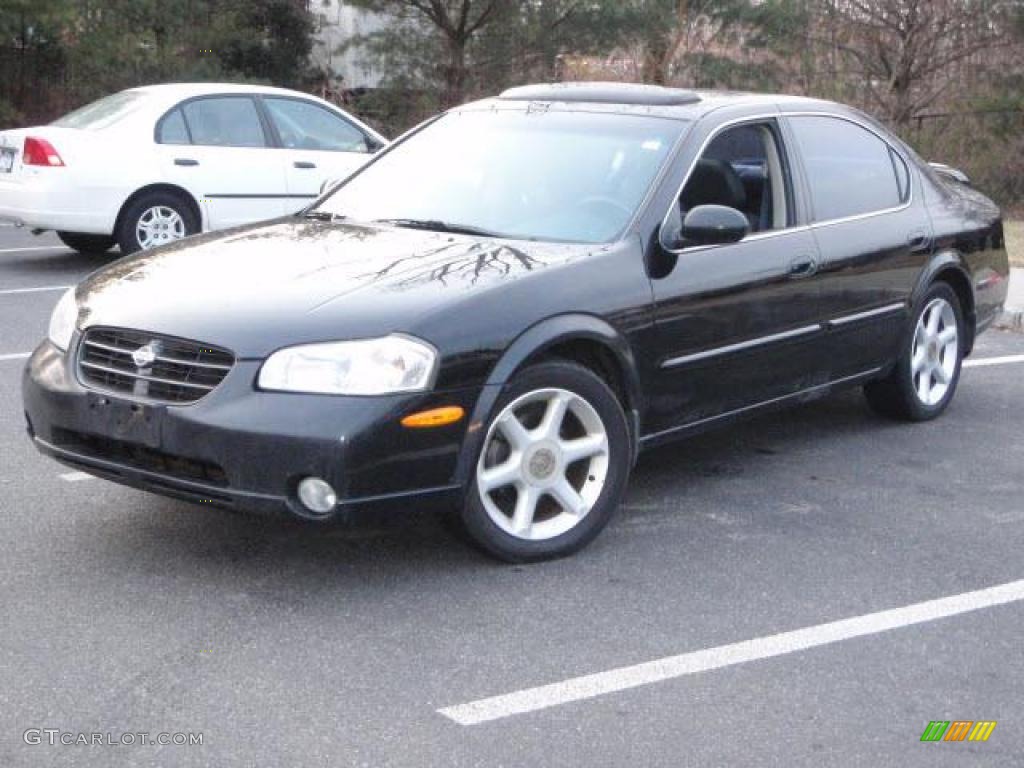 2000 Maxima GXE - Super Black / Black photo #1