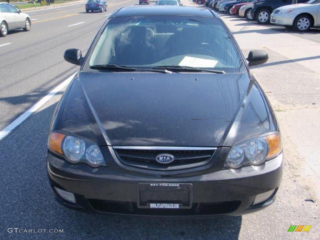 2003 Spectra GSX Hatchback - Black / Grey photo #2