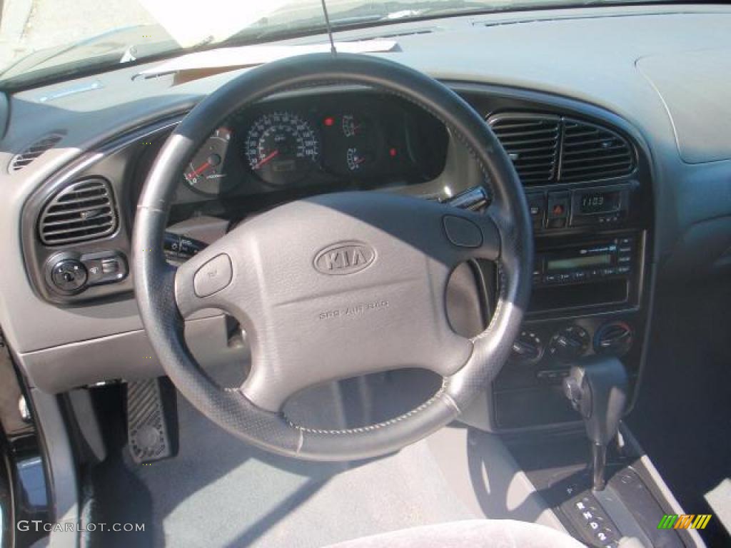 2003 Spectra GSX Hatchback - Black / Grey photo #6