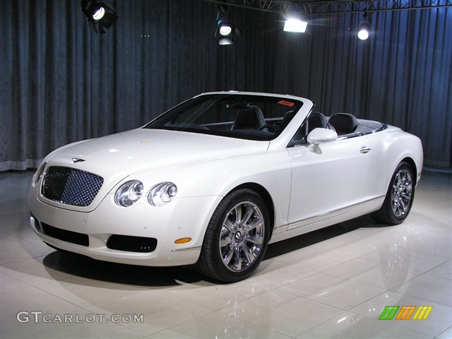 2008 Bentley Continental GTC Standard Continental GTC Model 2008 Bentley Continental GT Convertible in Ghost White Pearlescent Photo #150647