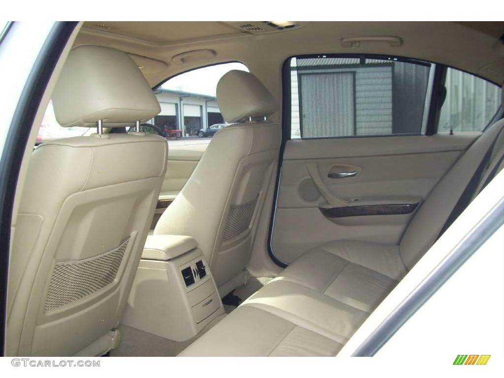 2008 3 Series 335i Sedan - Alpine White / Beige photo #6