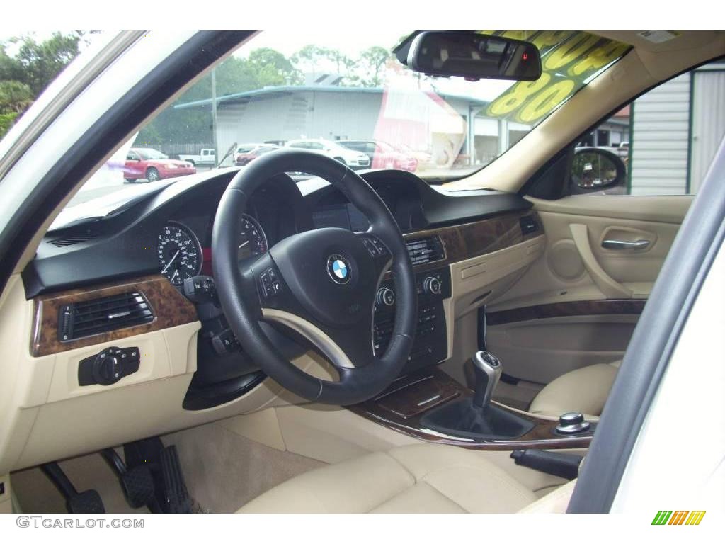 2008 3 Series 335i Sedan - Alpine White / Beige photo #7