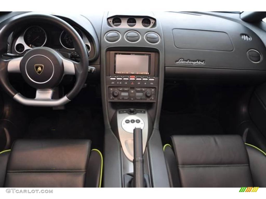 2007 Lamborghini Gallardo Spyder Nero Perseus Dashboard Photo #15071470