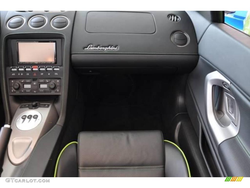 Nero Perseus Interior 2007 Lamborghini Gallardo Spyder Photo #15071475