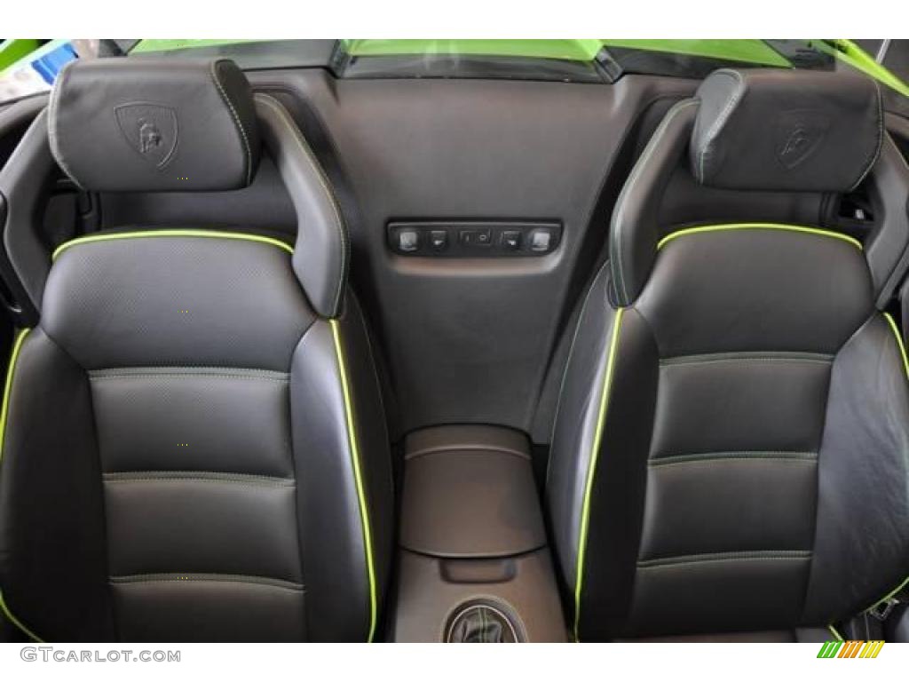 Nero Perseus Interior 2007 Lamborghini Gallardo Spyder Photo #15071725
